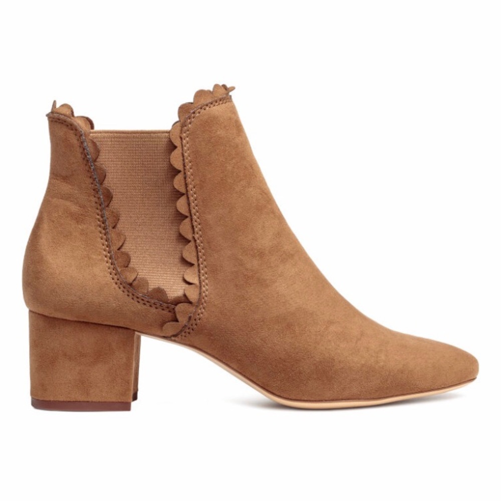 Ankle Boot in faux with covered heels